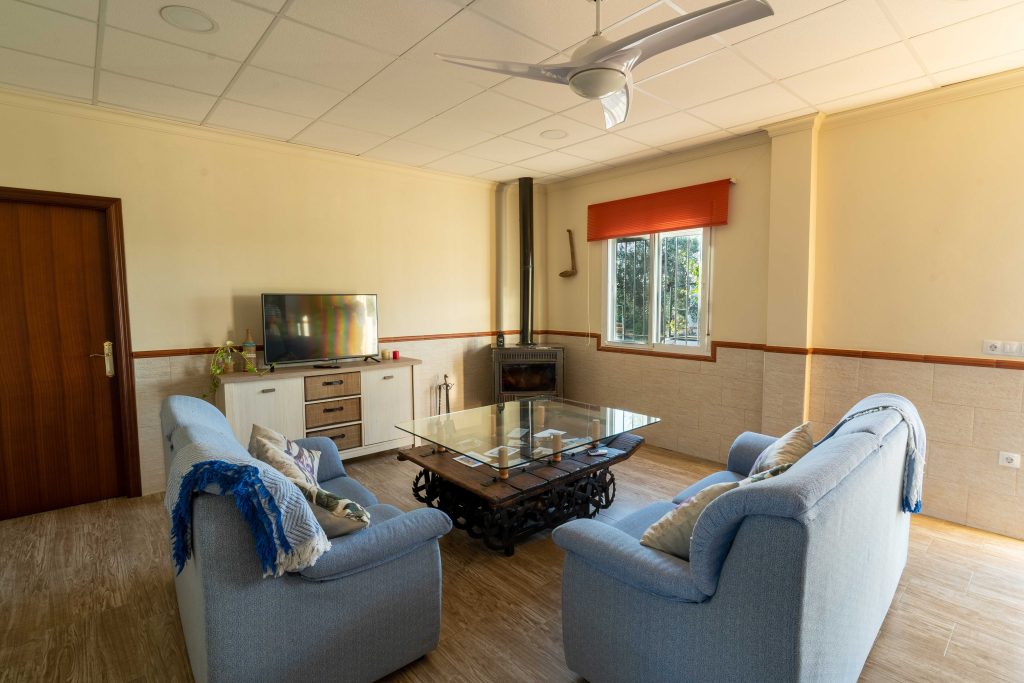 Casa de Pepito chimenea